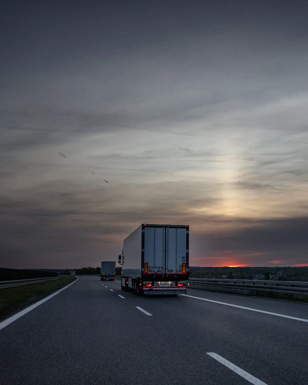 An articulated lorry on a motorway